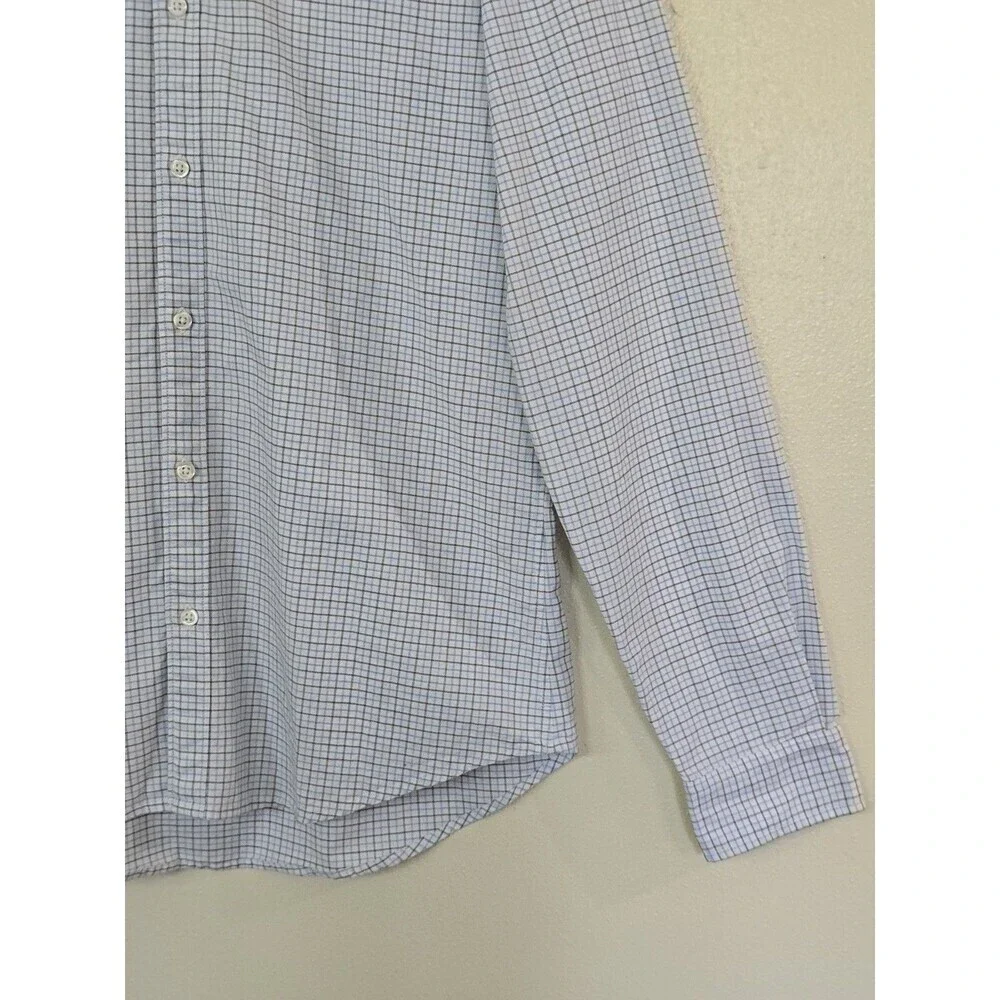 Bonobos Tailored Fit Shirt Mens Size Large Long Heavyweight Cotton Plaid Print - Picture 5 of 12